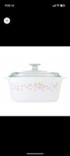 康寧CORNINGWARE 櫻花方形康寧鍋 5L