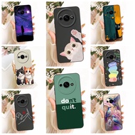 Cover For Redmi A3 Casing Silicone Luxury Fashion Kawaii Cute 2D Painted Phone Case 23129RN51X 23129