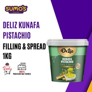 Deliz Kunafa Pistachio/ Hazelnut Filling and Spread 1KG Halal / Deliz Kunafa Pistachio / Hazelnut In