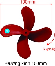 Chân vịt mô hình 4 cánh D100-D140 mm Tàu mô hình điều khiển RC