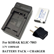 Camera Battery + Wall Charger KLIC-7003 for KODAK EasyShare M380 M381 M420 V803 V1003 Z950 Z950IS MD