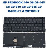 HP PROBOOK 440 G8 445 G8 640 G8 G9 645 G9 BACKLIT & WITHOUT LAPTOP KEYBOARD