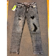 Slimfit Patch Ripped Jeans