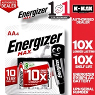 Energizer Max AA E91BP4  AAA E92BP4 Alkaline Battery 1.5V | Long Lasting Power 2 / 4 / 8 / 10 PCS Pa