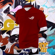 ROG [KAIN SEJUK] Polo T Shirt Unisex Popular Fashion Street wear Men's and Women polo 衬衫 Baju lelaki