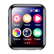 เครื่องเล่น MP4 MP3บลูทูธกล้องซ่อนขนาดเล็กหน้าจอสัมผัสแบบเต็มจอ2นิ้วเครื่องเล่น V5.4บลูทูธ MP3 MP4เล