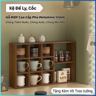 Wall-mounted wooden shelf, decorative cup shelf, collectible shelf, high-quality MDF wood model, eas