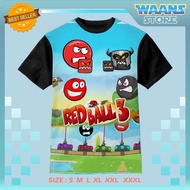 Red Ball 3 Games 3D Kids T-Shirt