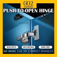 Push to Open Cabinet Hinge Set Hydraulic Soft Open Hinges With Latch