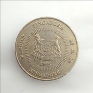 523 - koin Singapura koin  50 cents 1995 