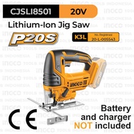 P20s Cordless Jig Saw (20V) INGCO CJSLI8501 - Jigsaw Plywood Saw