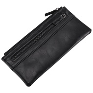 Mens Long Style Wallet High-Grade PU Leather Wallet Detachable Wallet Coin Phone Purse