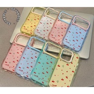 2 IN 1 COLORS MACARON CASE LOVELY CHERRY PATTERN FOR SAMSUNG A20 A20S A22 A24 A26 A32 A33 A34 A35 A3