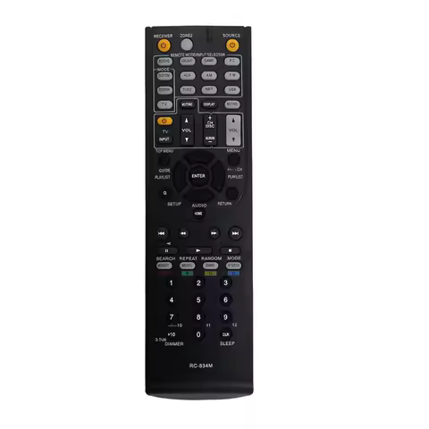 RC-834M Replace Remote for Onkyo AV Receiver TX-NR515 TX-NR414 HT-RC440 HT-S6500 HT-S7500 HT-R791 HT
