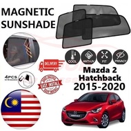 Mazda 2 hatchback 2015-2020 Epic Magnetic Sunshade  (4pcs) Accessories Automotive