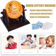 Large Traditional Bingo Game Family Lottery Game Revolving Machine Balls Ball Cards Dispenser A2s6