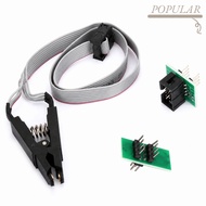 POPULAR Flash Chip IC Test Adapter, SOIC / Pin with 2 Adapter Board SOIC8 SOP8 Flash IC Test Clip, f