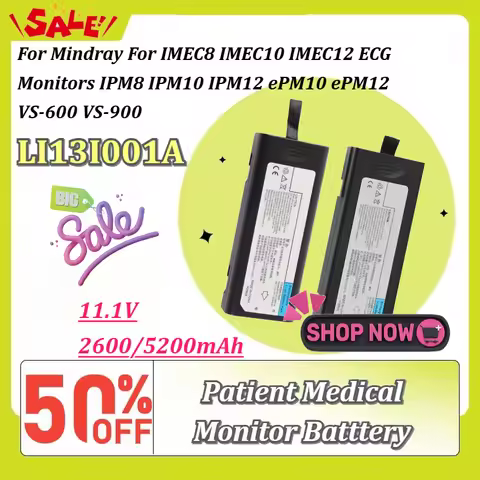 LI13I001A 11.1V 2600/5200mAh 57.72Wh Rechargeable Replacement Battery for Mindray IMEC8 IMEC10 IMEC1