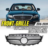 For Mercedes-Benz W213 C238 A238 E Class E300 E200 E260 2016-2020 Car Front Racing Grills Mesh Cover