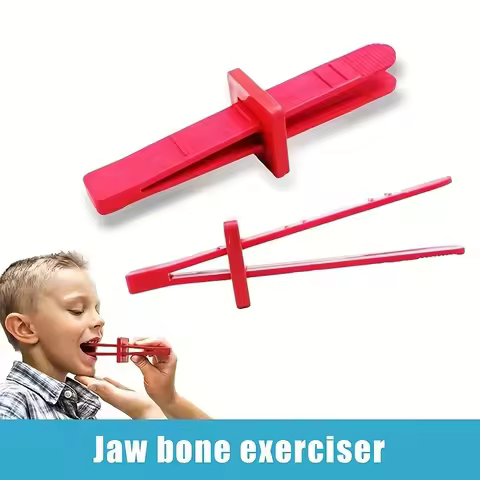 2pc High-Reflective Polymer Jaw Bone Exerciser - Speech Strengthening and Stability Boost Tool for A