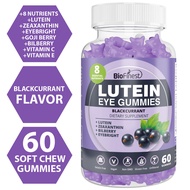 Biofinest Lutein Eye Gummy Supplement - Zeaxanthin Bilberry Eyebright Vitamin C E Protect Blue Light
