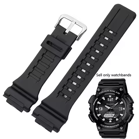 Silicone Watchband for Casio AQ-S810w 800 W-735H TRT-110H AEQ-110w AE-1000W W-735H SGW-300H MRW-200H