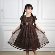 Latest2026 Current Trend Christmas Korean Style Rokk Dreas Anaj Girls 1 2 3 4 5 to 15 Years Old Late