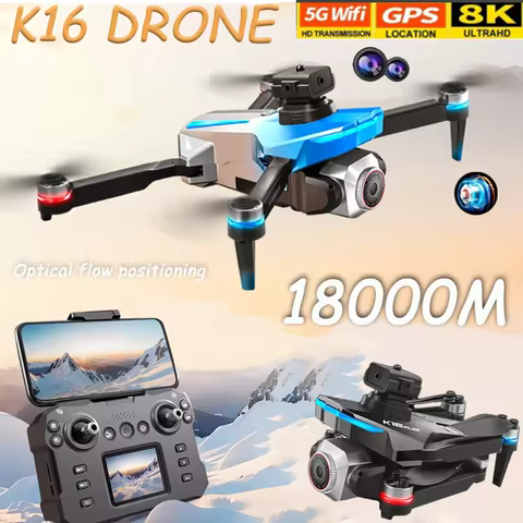 K16 UAV Aerial Photography Drone 8K Camera Foldable Remote Control Quadcopter With Live Screen FPV F