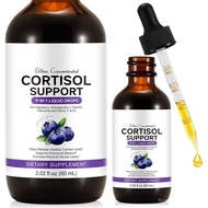Cortisol port dengan Ashwagandha Magnesium Chamomile dan C & D3 Cortisol Detox untuk Mengimbangi Moo