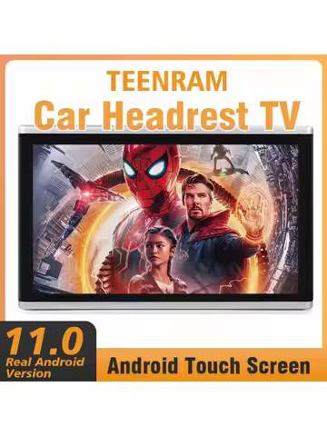 TEENRAM For Ford VOLVO Honda AUDI Mercedes BMW VW GM New 13.3" Android 11 Car Headrest Screen HD 192