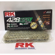 RK TAKASAKO CHAIN 428 428XSO GB428X132L XW-RING (GOLD) 132L(100%ORIGINAL)