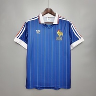 1982 1984 France Home Soccer Jersey Retro Football Jersey Football Jerseys