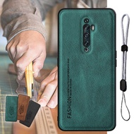 Luxury Leather Case For OPPO Reno2 F Reno2 Z with Adjustable Rope