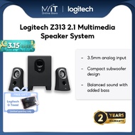 Logitech Z313 2.1 Multimedia Speaker System, PC/PS4/Xbox/TV/Tablet/Music Player - Black (980-000413)