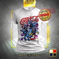 🇲🇾 Baju Nasa ✕ Coke - Astronaut With Trex | Unisex Dewasa & Kids | Cotton | Ready Stock | BLACKKARTE