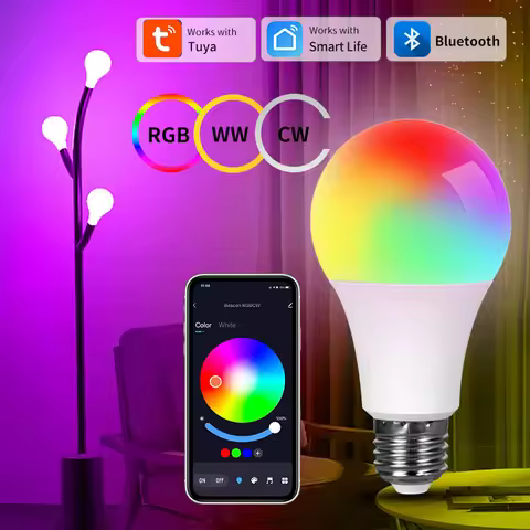 AC220V 9W E27 Bluetooth Smart LED Bulb Tuya Smart Life App Remote Control Color Changing Timing Func