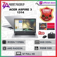 Laptop Acer Aspire 3 A314 Ryzen 7 5700 8GB 512GB Windows 11 14 Full HD