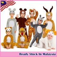 Children Hoodie Costume Animal Costume Tiger Mouse Crocodile Rabbit Monkey Goat Sheep Performance Dr
