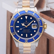 Rolex Rolex Submariner Type Automatic Mechanical Wrist Between Gold Blue Men's Watch 16613