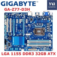 GIGABYTE GA-Z77-D3H HD3 Desktop Motherboard Z77 Socket LGA 1155 i3 i5 i7 DDR3 32G ATX UEFI BIOS Original Used Mainboard