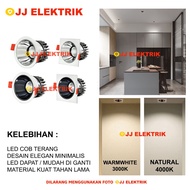 12W Built-in Ceiling Spotlight - COB LED Spotlight for Home, Shop, Office, Restaurant, Cafe 1 Year W