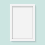 4R PHOTO FRAME size 10 cm x 15 cm - White OUTER SIZE 16x21cm MINIMALIST with glass
