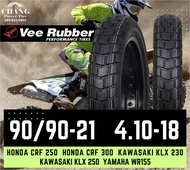 ยางดอกกึ่งวิบาก Vee rubber รุ่น  vrm-163 ขนาด 90/90-21  4.10-18 สำหรับรถ Honda crf 250  Crf 300  Kaw