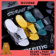 READY STOCK WOOHUU Men Women Slippers Lelaki Perempuan Sandals 487 Lelaki Perempuan Selipar Lelaki P