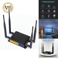 WiFi Router 4G 3G Modem with SIM Card Slot 300Mbps Access Point Openwrt 12V GSM LTE USB Wan 4XLAN 4XAntenna