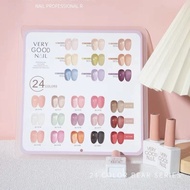รุ่น24สี ฟรีชาร์ตสี Very good nail ไซรัปโทนชมพู เนื้อสวยละมุน สีเจลไซรัปรุ่นใหม่