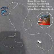 Rangkaian Kail Pancing Glosor Ikan Bawal Cabang 3 (Neklin) Siap Pakai / Rakitan Kail Pancing Cabang