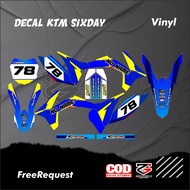 DECAL KTM SIXDAY DECAL KTM 250 KTM 85 FULL BODY STICKER KTM 250