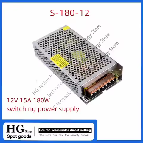 12V 15A 180W LED Power Supply DC 12v 15a 180w Switching Power Supply Source Transformer 100-240V AC 