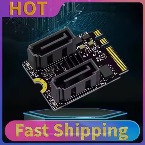 M2 To SATA3.0 Expansion Card Adapter PCI-E3.0 KEY A + E WIFI M.2 To SATA Converter Card Without Driv